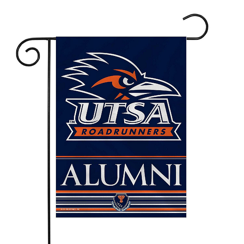 Rico Industries NCAA  Texas-San Antonio Roadrunners - UTSA Alumni 13" x 18" Double Sided Garden Flag Image