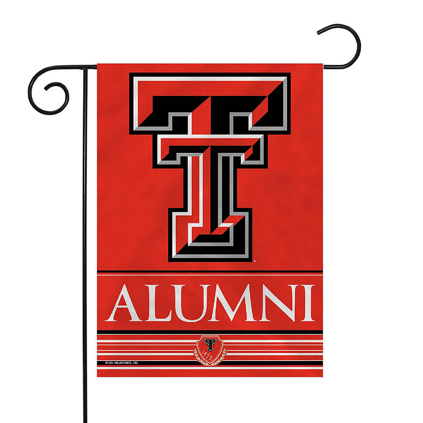 Rico Industries NCAA  Texas Tech Red Raiders Alumni 13" x 18" Double Sided Garden Flag Image