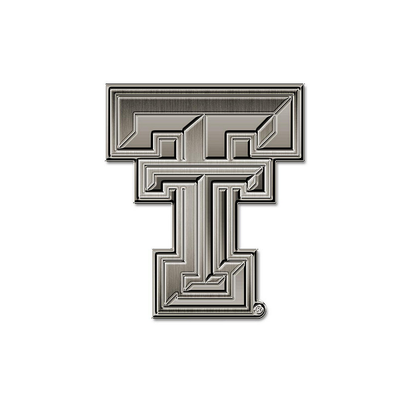 Rico Industries NCAA  Texas Tech Red Raiders TT Antique Nickel Auto Emblem for Car/Truck/SUV Image