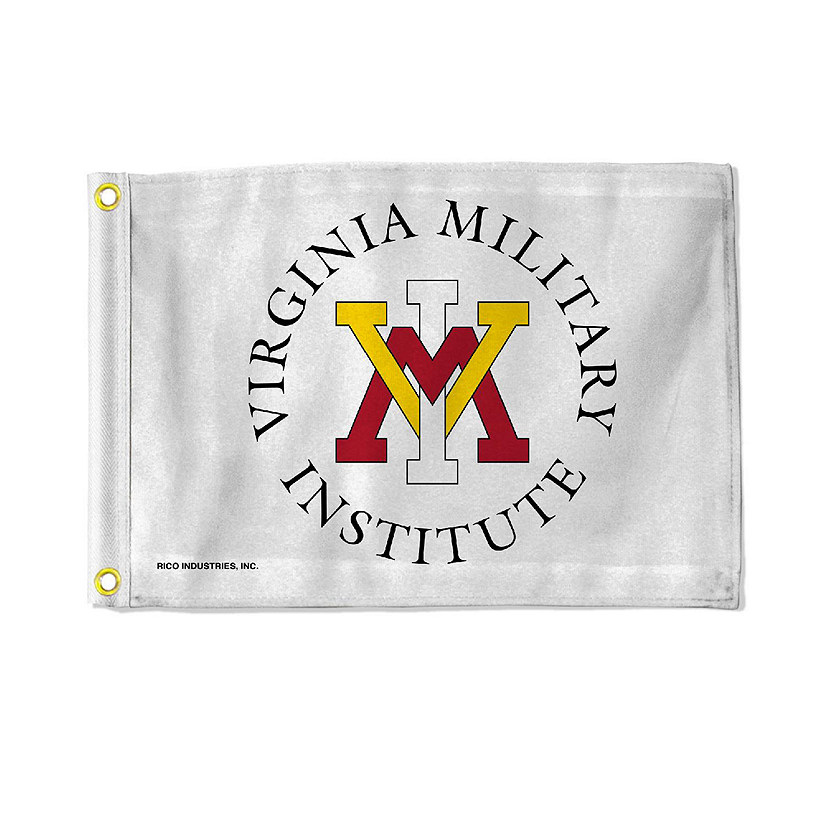 Rico Industries NCAA  Virginia Military Institute Keydets White Utility Flag - Double Sided - Great for Boat/Golf Cart/Home ect. Image