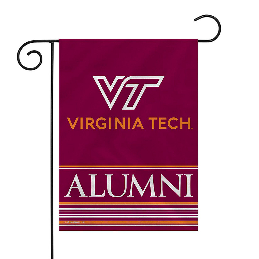 Rico Industries NCAA  Virginia Tech Hokies Alumni 13" x 18" Double Sided Garden Flag Image