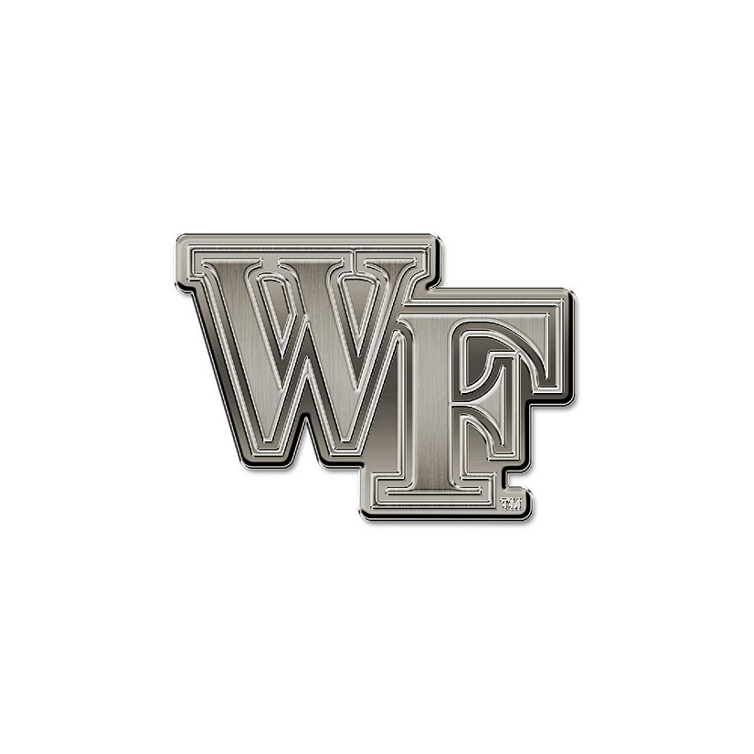 Rico Industries NCAA Wake Forest Demon Deacons Antique Nickel Auto Emblem for Car/Truck/SUV Image