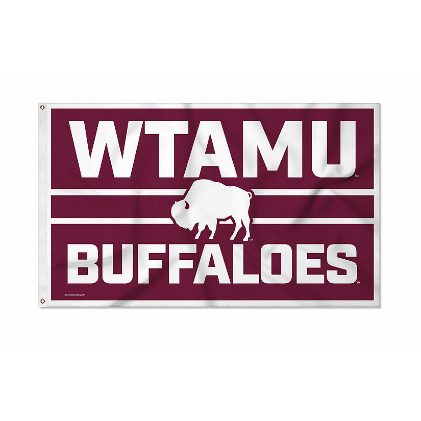 Rico Industries NCAA  West Texas A&m Buffalos Bold 3' x 5' Banner Flag Single Sided - Indoor or Outdoor - Home D&#233;cor Image