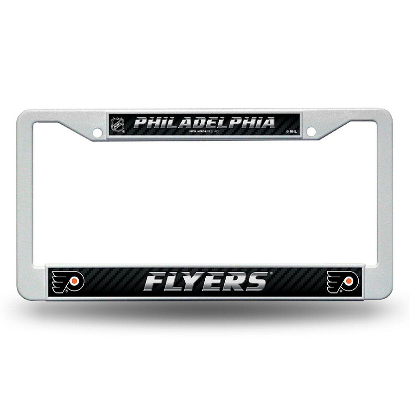 Rico Industries NHL Hockey Philadelphia Flyers  12" x 6" Plastic Car Frame Image