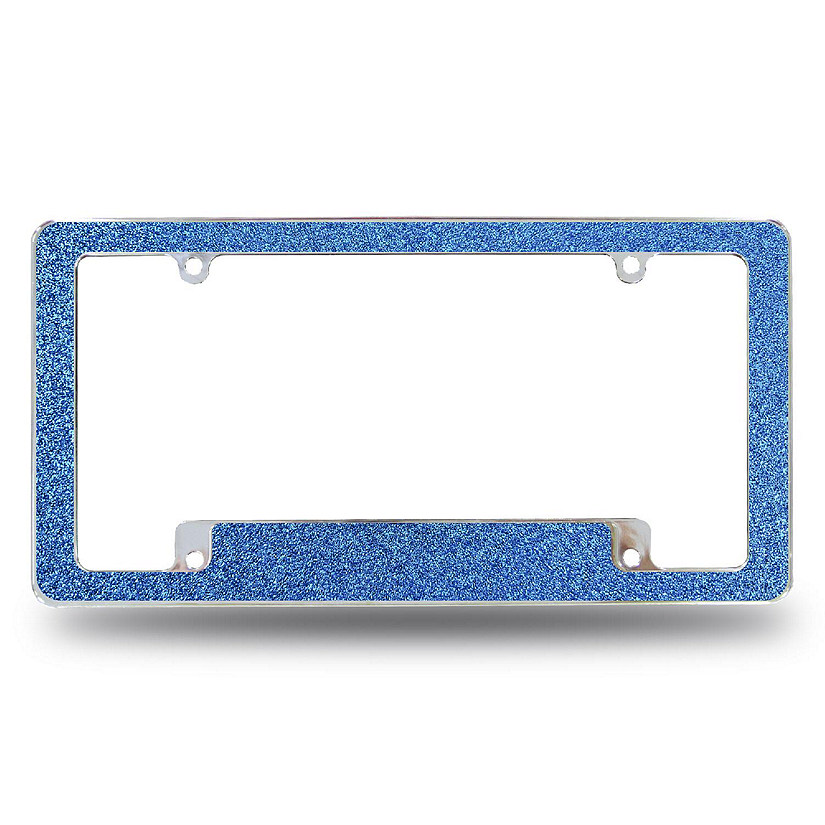 Rico Industries Royal Blue All Over Automotive License Plate Frame for Car/Truck/SUV (12" x 6") Image