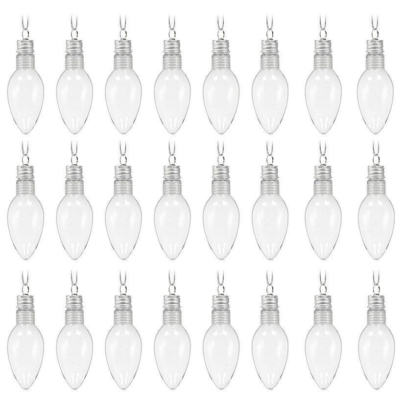 RN'D Toys Transparent Fillable Bulb Ornaments Shatterproof 24 Pieces Image