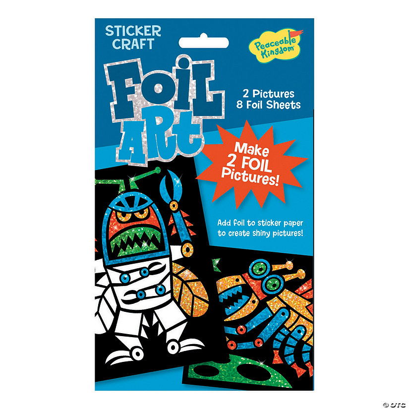 Robot Bugs Foil Art Sticker Pack Image