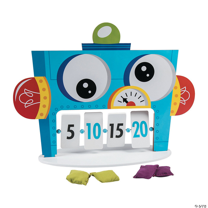Robot Party Bean Bag Toss Game - 6 Pc. Image