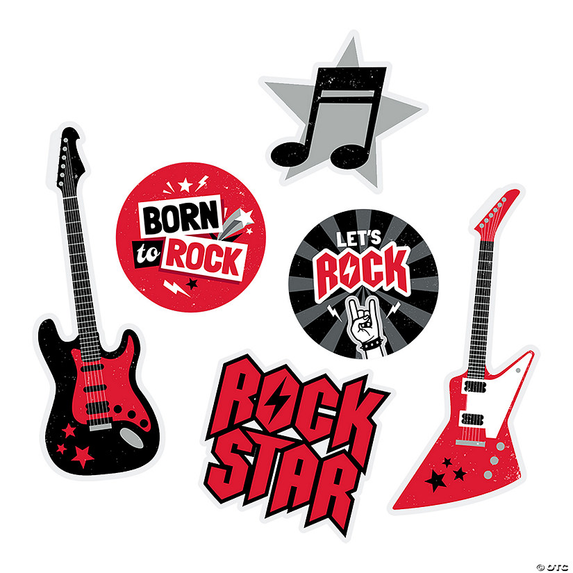 Rock Star Cutouts - 6 Pc. Image