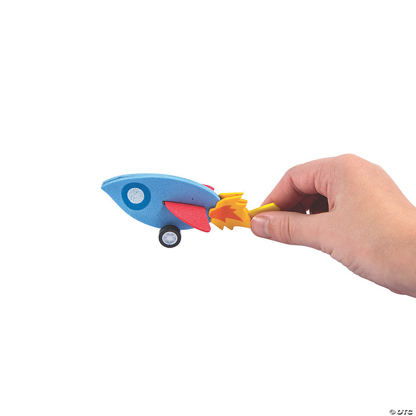 Rocket Pull-Back Toy Craft Kit - Makes 12 Image