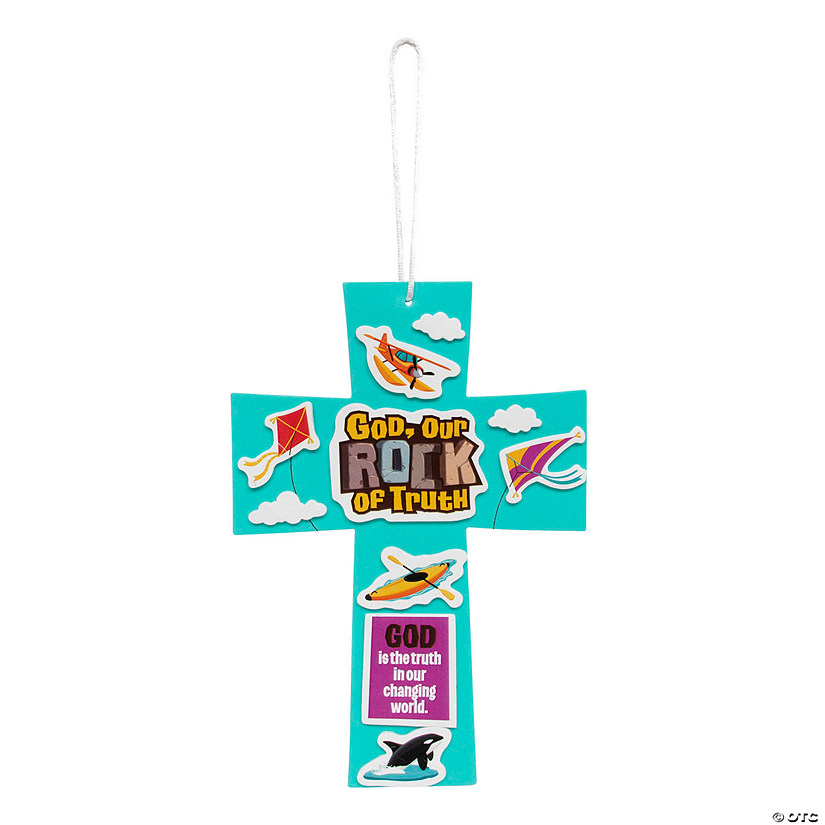 Rocky Beach VBS Cross Sign Craft Kit - Makes 12 Image