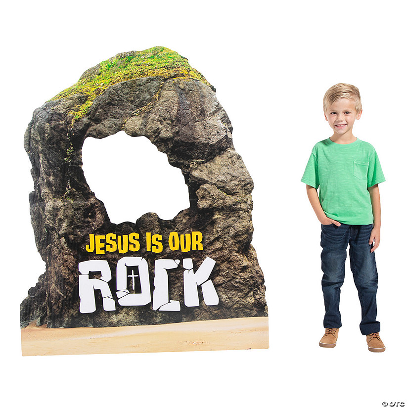 Rocky Beach VBS Jesus the Rock Cardboard Cutout Stan-In Stand-Up Image