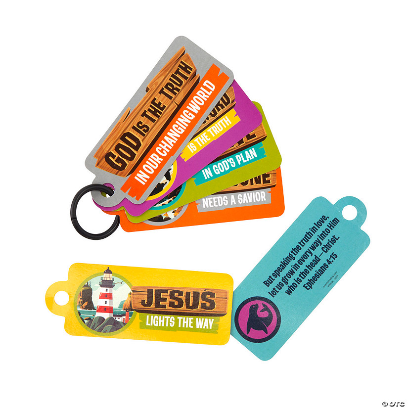 Rocky Beach VBS Verse-a-Day Cards on a Ring - 12 Pc. Image
