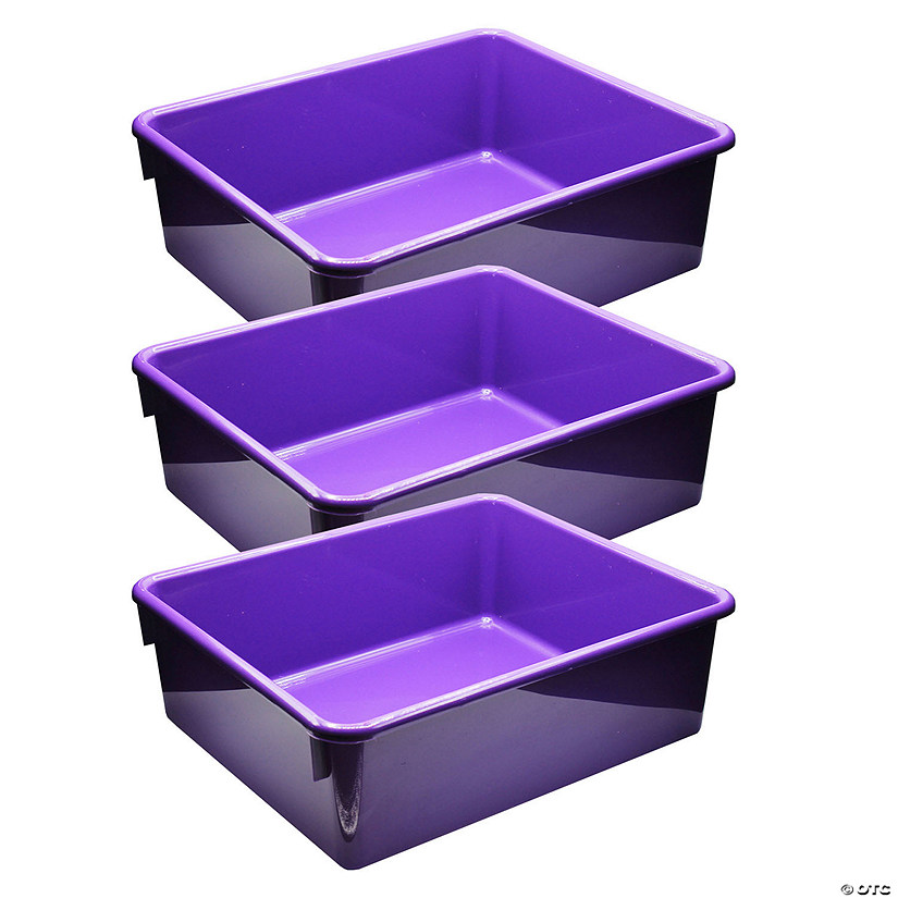 Romanoff Double Stowaway Tray Only, Purple, Pack of 3 Image