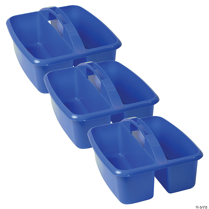 Romanoff Large Utility Caddy, Blue, Pack of 3 Image