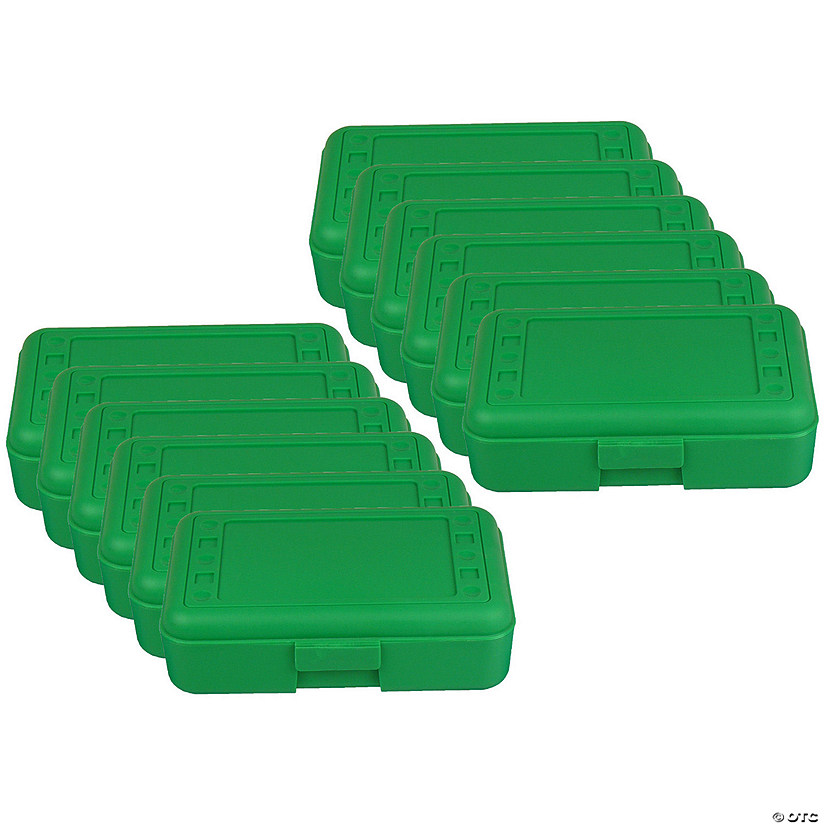 Romanoff Pencil Box, Green, Pack of 12 Image