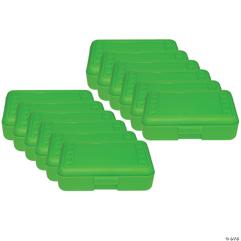 Romanoff Pencil Box, Lime Opaque, Pack of 12 Image