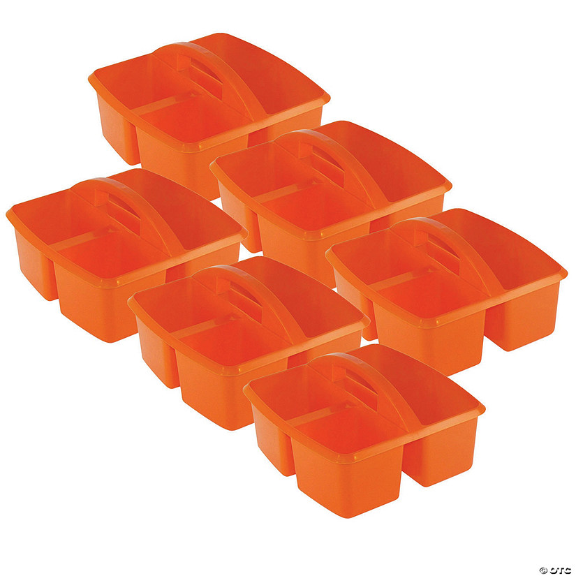 Romanoff Small Utility Caddy, Orange, Pack of 6 Image