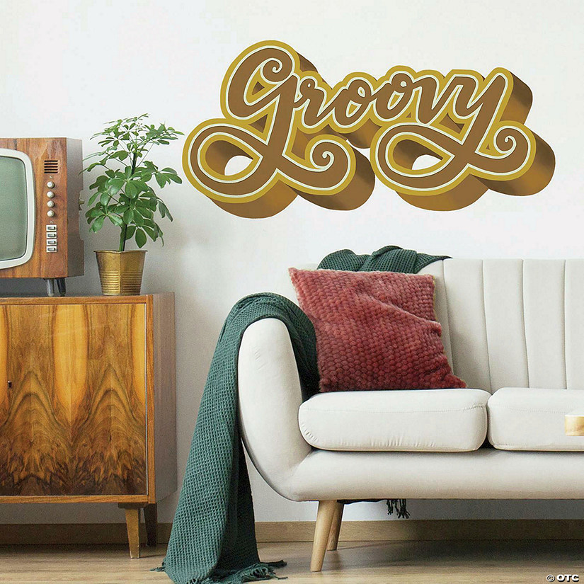 Roommates Groovy Retro Peel And Stick Giant Wall Decals Image