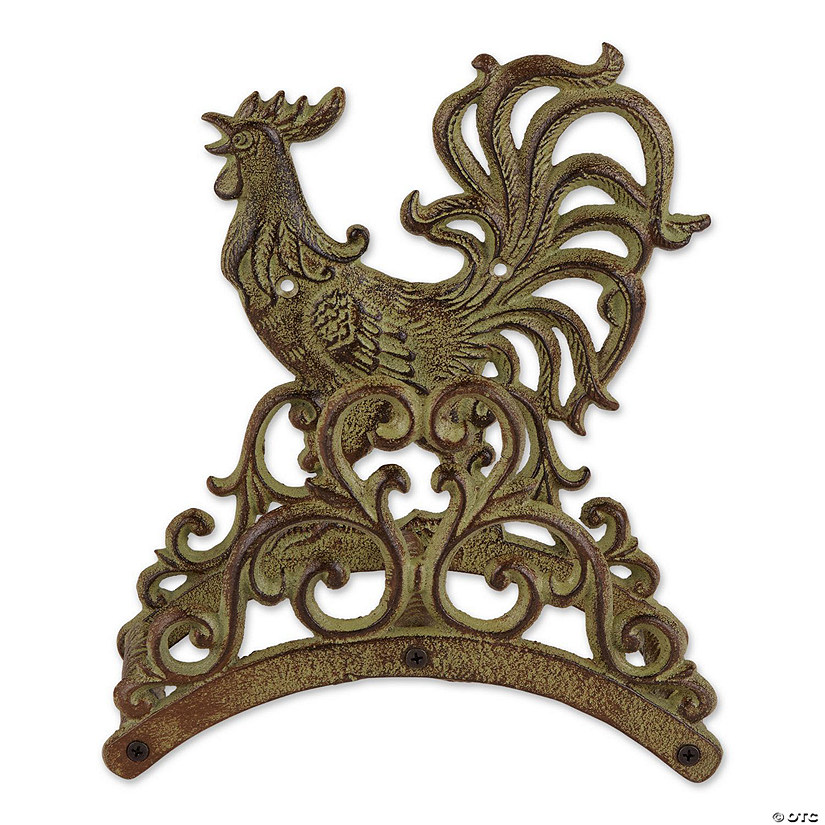 Rooster Cast Iron Hose Organizer Image