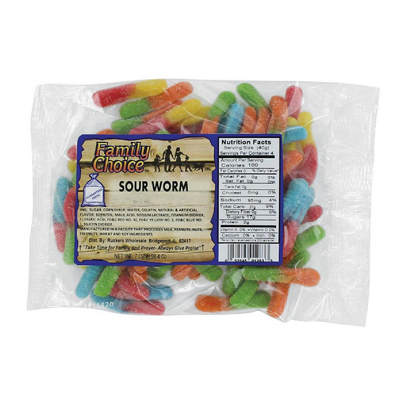 Ruckers 9235474 7.5 oz Sour Worm Image