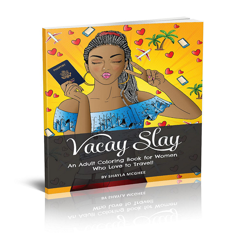 Sable Inspired Books Vacay Slay Adult Coloring Book Image