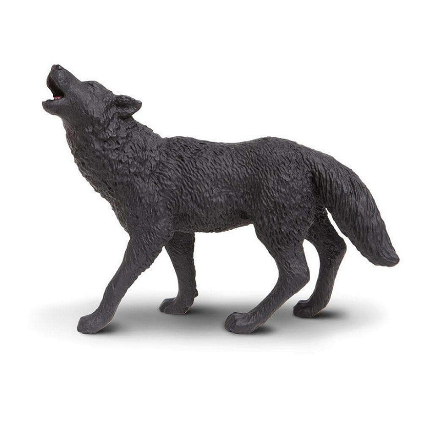Safari Black Wolf Toy Image