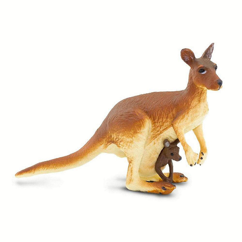 Safari Kangaroo with Baby Toy Image