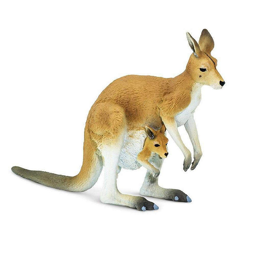 Safari Kangaroo with Joey Toy Image