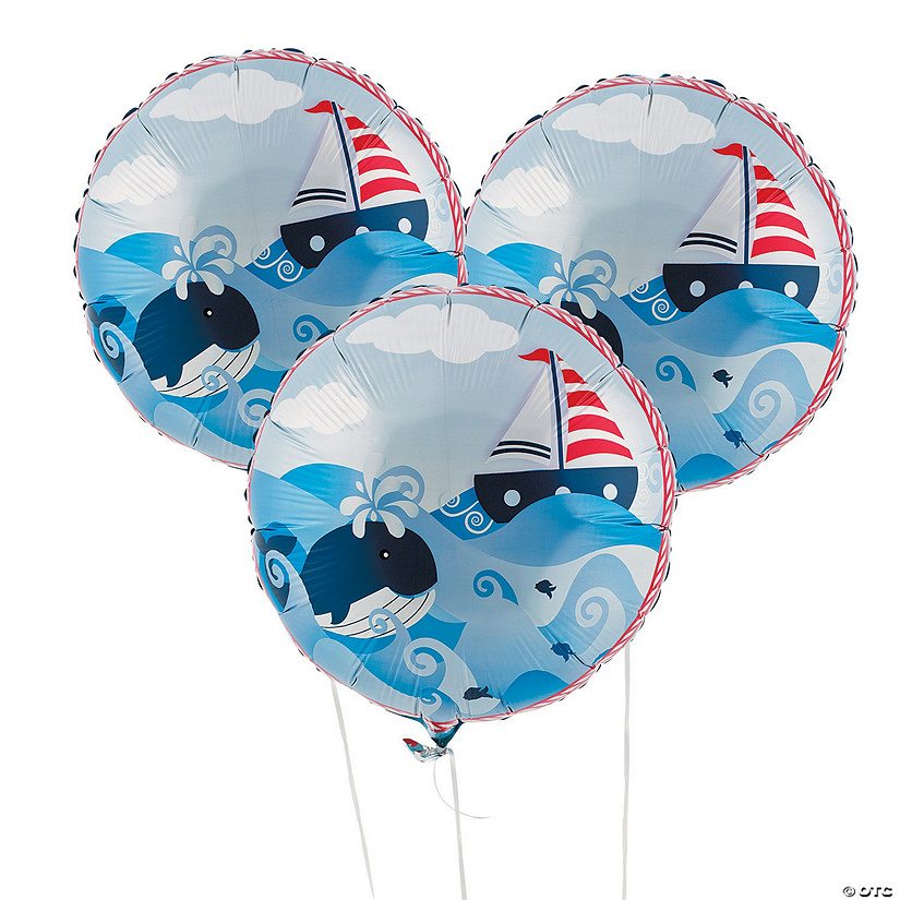 Sailor 18" Mylar Balloons - 3 Pc. Image