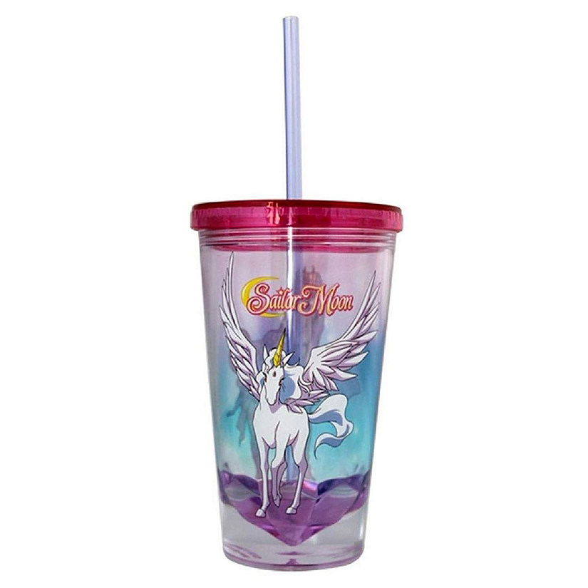 Sailor Moon Pegasus Diamond Bottom 16oz Carnival Cup w/ Straw & Lid Image