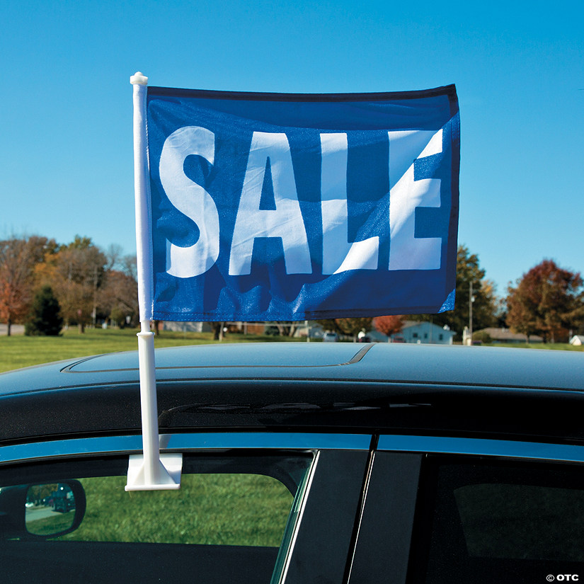 Sale Car Window Flag Image