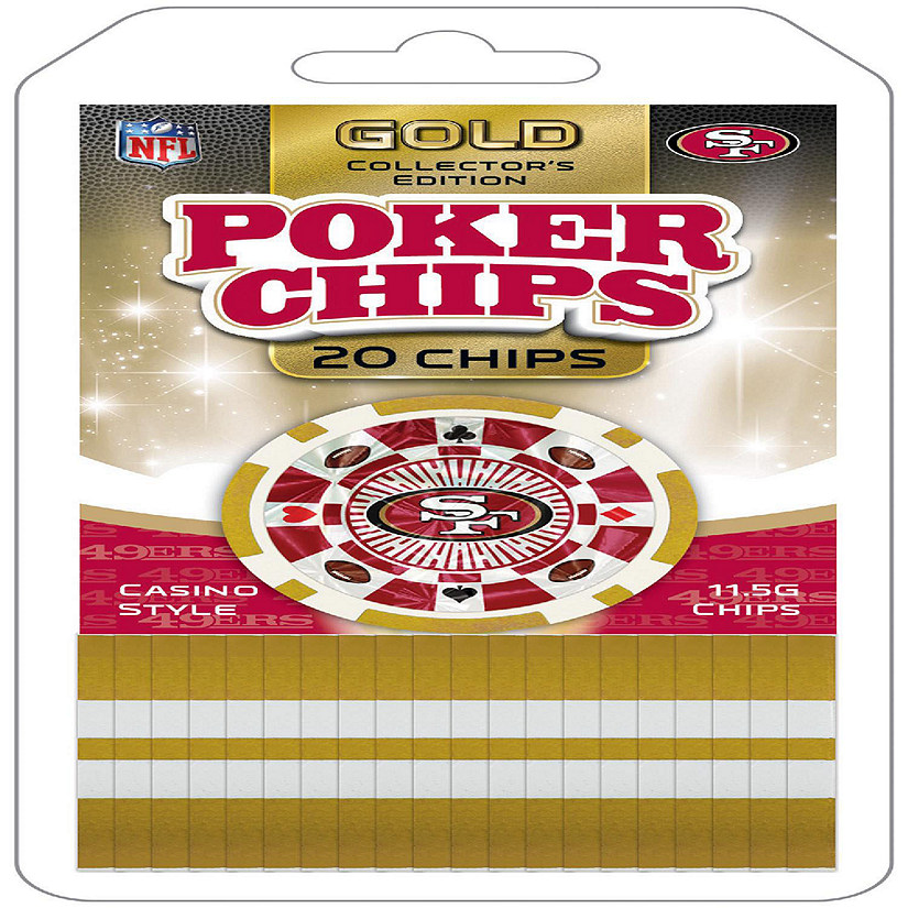 San Francisco 49ers 20 Piece Poker Chips Image