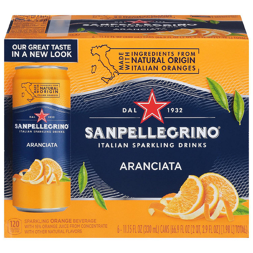San Pellegrino - Sparkling Beverage Aranciata - Case of 4-6/11.15Z Image