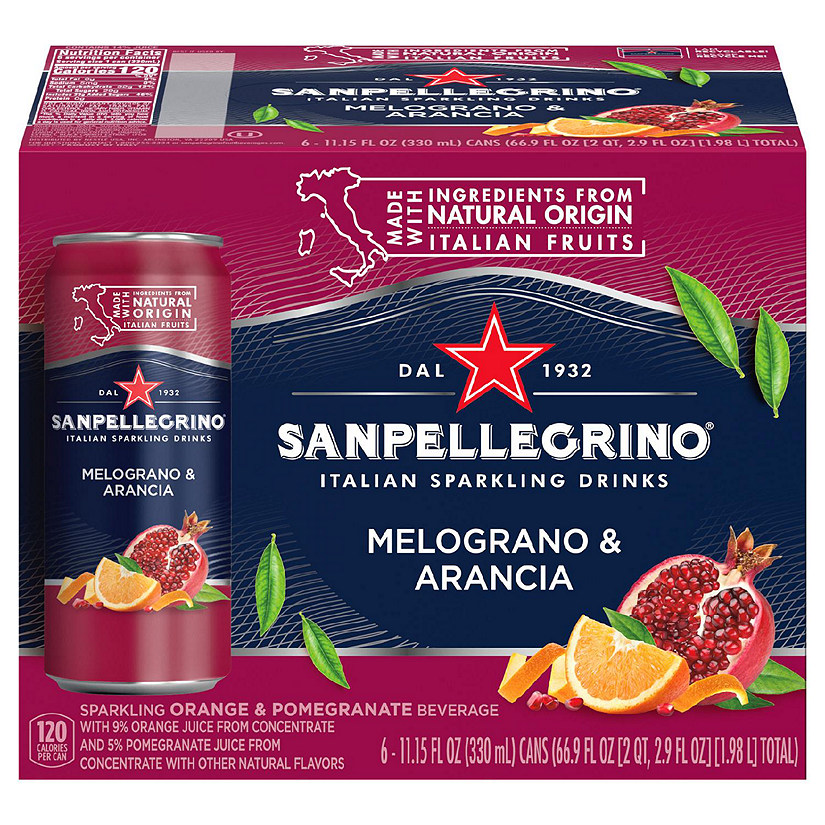 San Pellegrino - Sparkling Beverage Melgrno & Arncia - Case of 4-6/11.15Z Image