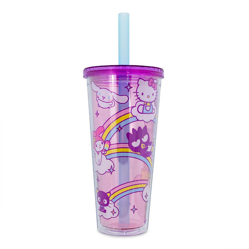Sanrio Hello Kitty and Friends Carnival Cup With Lid and Straw  Holds 24 Ounces Image