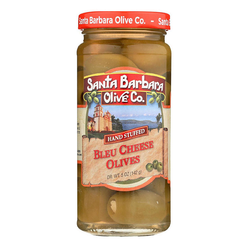 Santa Barbara Stuffed Olives - Bleu Cheese - Case of 6 - 5 oz. Image
