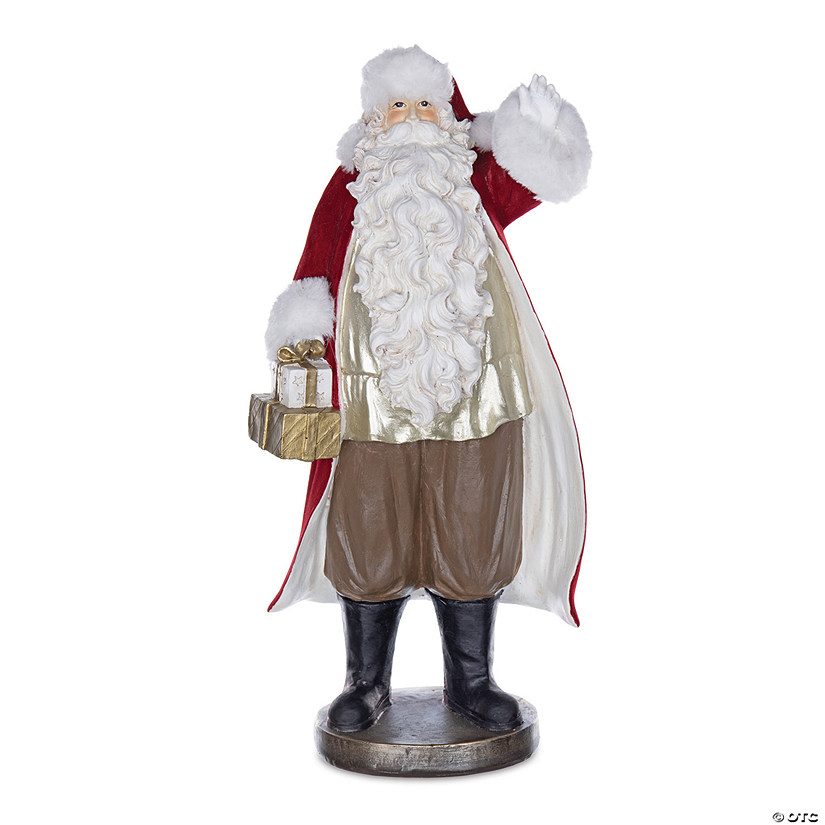 Santa Statue With Presents 17"H Resin Image