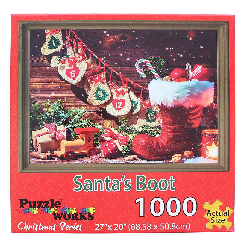 Santas Boot 1000 Piece Jigsaw Puzzle Image