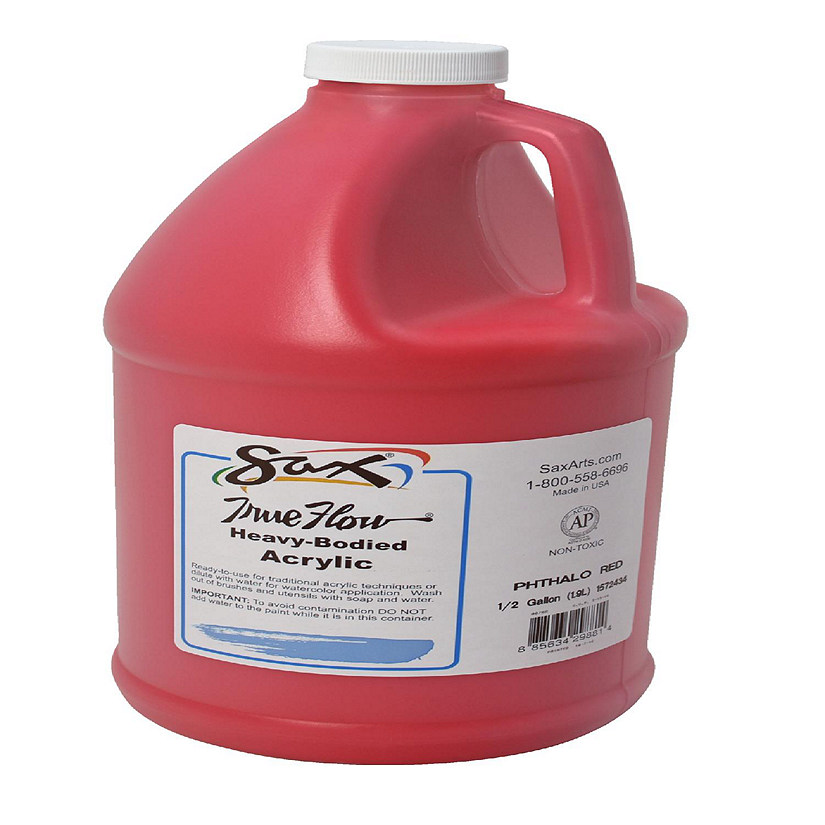 Sax Heavy Body Acrylic Paint, 1/2 Gallon, Phthalo Red Image