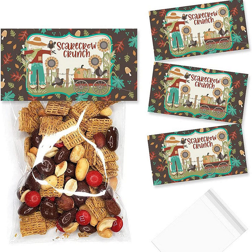 Scarecrow Crunch Bag Toppers 40pc. by AmandaCreation Image