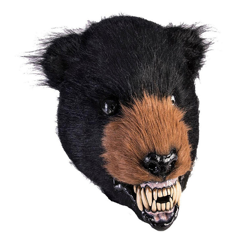 Scary Bear Latex Adult Costume Mask Image