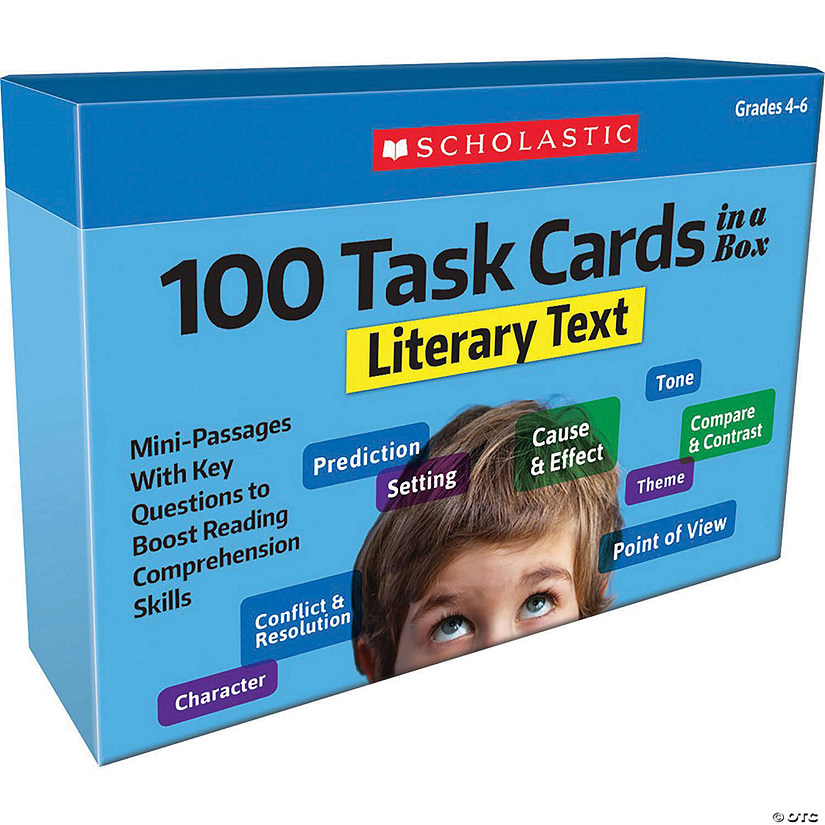 Scholastic Teacher Resources 100 Task Cards in a Box: Making Inferences Image