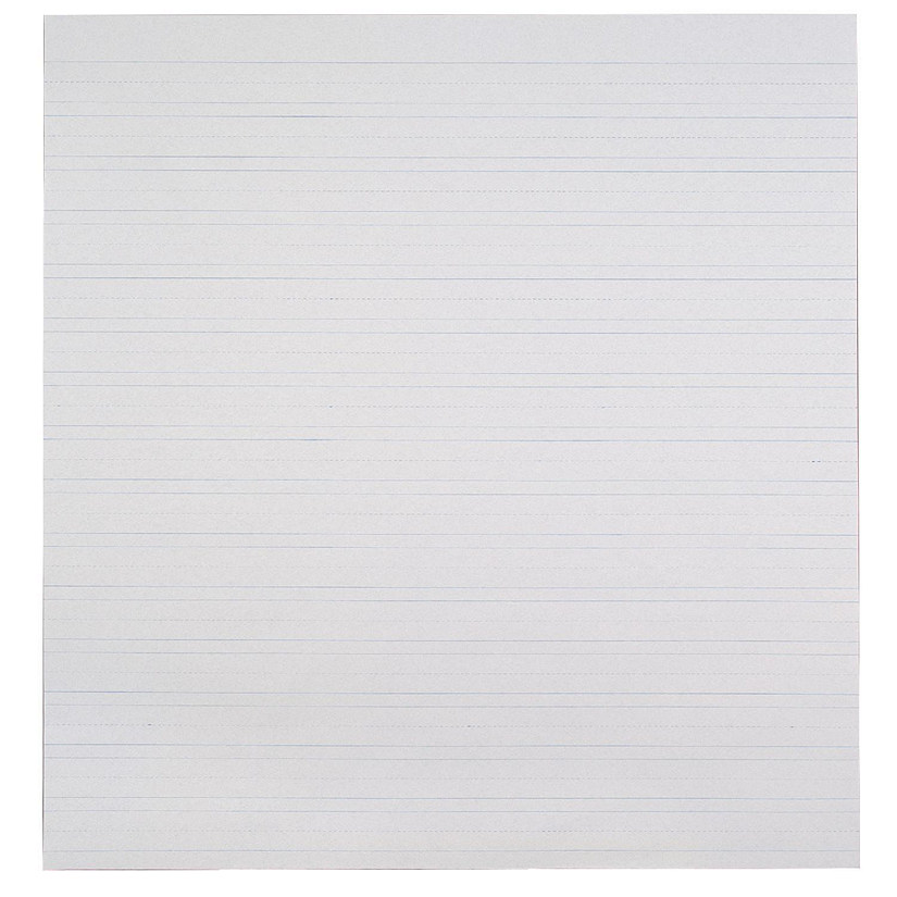 School Smart Primary Chart Paper, Skip-A-Line, 24 x 32 Inches, White, 500 Sheets Image