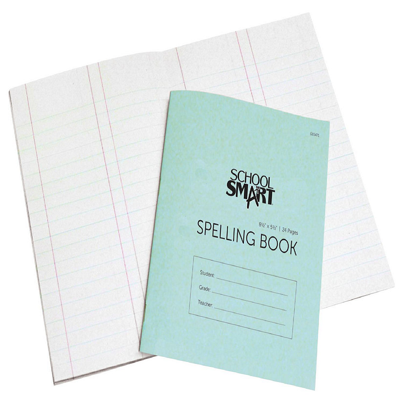 School Smart Spelling Blank Book, 5-1/2 x 8-1/2 Inches, 24 Pages, Pack of 48 Image