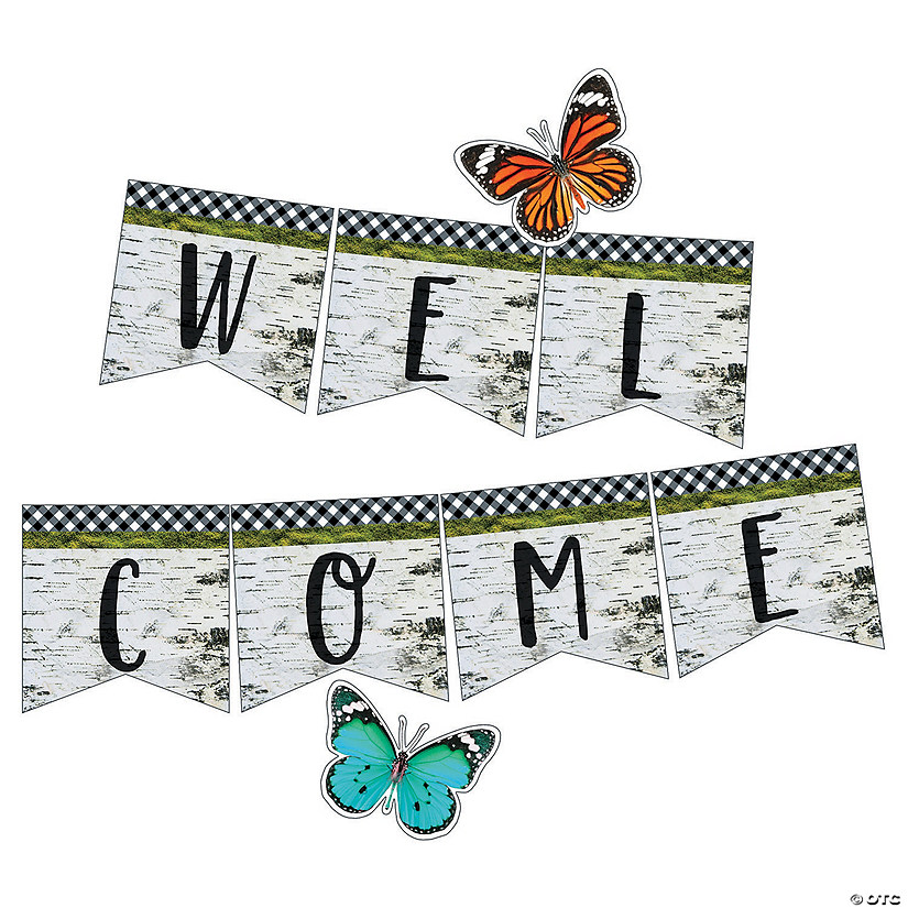 Schoolgirl Style&#8482; Woodland Whimsy Welcome Bulletin Board Set - 9 Pc. Image