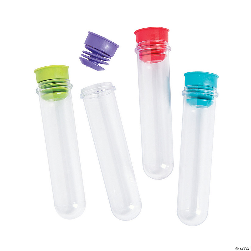 Science Party Test Tube BPA-Free Plastic Favor Containers - 12 Pc. Image