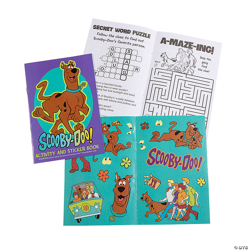 Scooby-Doo!&#8482; Coloring Activity Books with Stickers - 12 Pc. Image