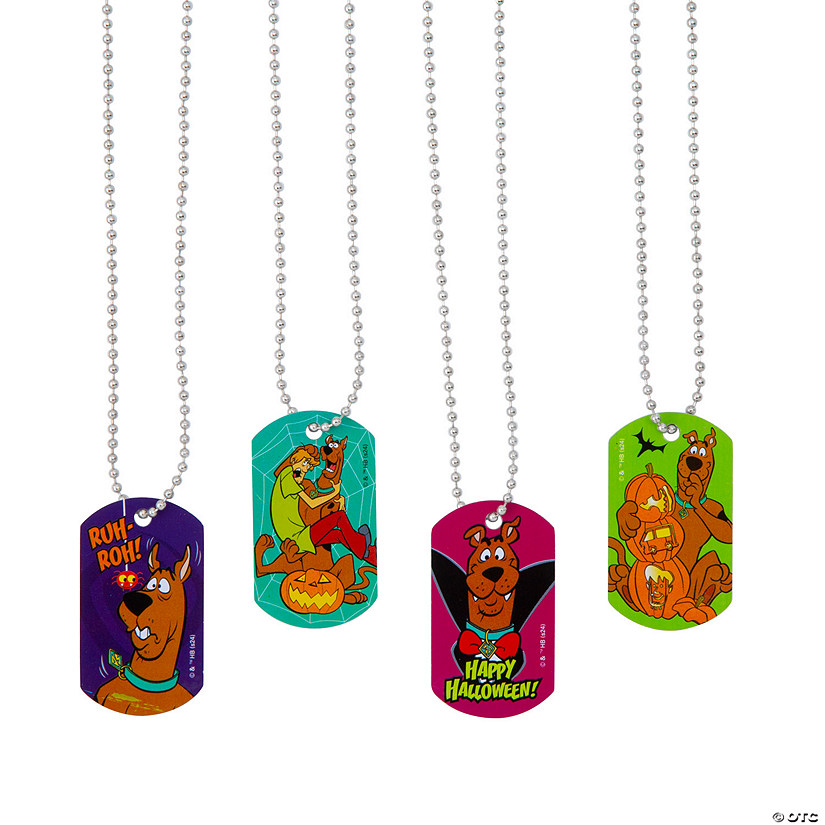 Scooby-Doo!&#8482; Halloween Dog Tag Necklaces - 12 Pc. Image