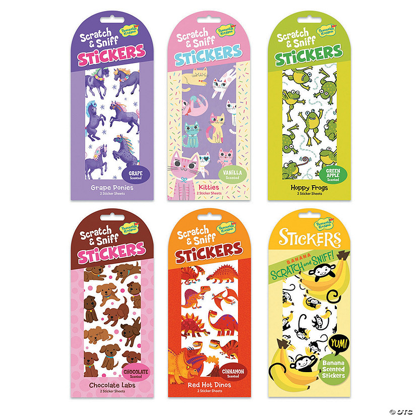 Scratch & Sniff Animal Favorites Sticker Set Image